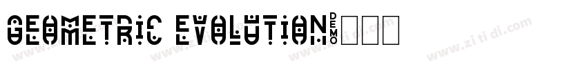 Geometric Evolution字体转换